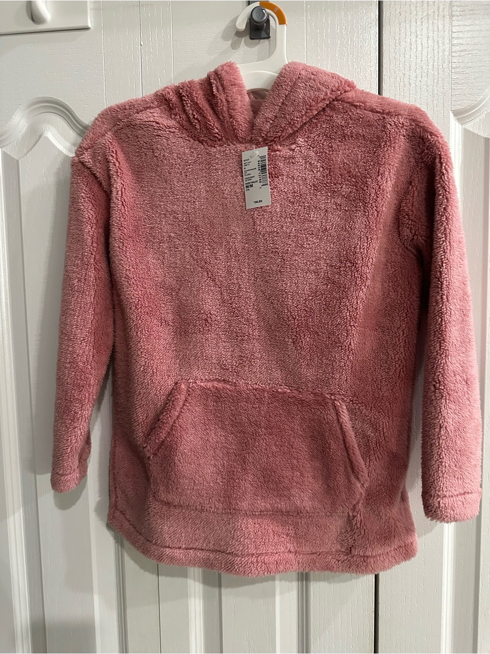 The Children's Place Pink Plush Hoodie Sweatshirt